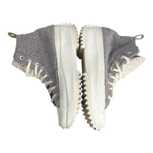 Converse Run Star Hike High Grey Sherpa Vapor Mauve Shoes 172202C Size M/8 W/9.5 - Picture 5 of 11